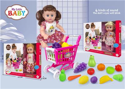 14寸（30cm)公仔娃娃套装3款混装带IC（包AG13*3粒） - OBL928032