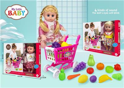 14寸（30cm)公仔娃娃套装3款混装带IC（包AG13*3粒） - OBL928033