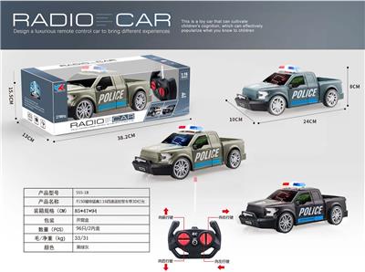 F150福特猛禽1:16四通遥控警车带3D灯光 - OBL928085