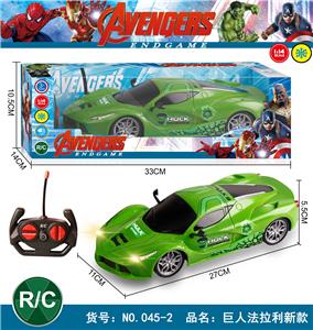 1:14四通带前灯绿巨人法拉利遥控车 - OBL928109