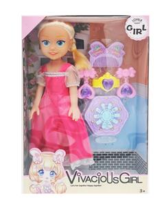 14寸空身带音乐时尚女孩 带梳子耳环吸塑 - OBL928406