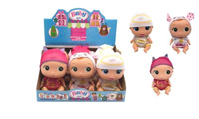 fangeek Bellies 2020 手办8寸搪胶动物  护理婴儿可以发出12个不同互动声音3款6PC混装 - OBL928965