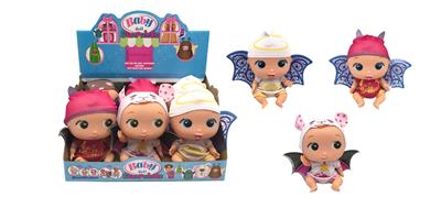 fangeek Bellies 2020 手办8寸搪胶蝙蝠  护理婴儿可以发出12个不同互动声音3款6PC混装 - OBL928966