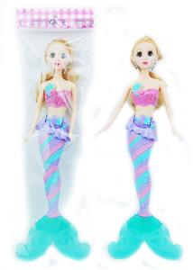 11寸实身4D眨眼灯光美人鱼公主 仅带灯光功能 包电 - OBL929063