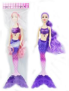 11寸实身长发灯光钻石美人鱼公主 仅带灯光功能 包电 - OBL929064