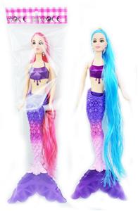 11寸实身长发灯光钻石美人鱼公主 仅带灯光功能 包电 - OBL929065