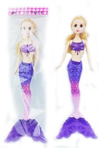 11寸实身4D眨眼灯光钻石美人鱼公主 仅带灯光功能 包电 - OBL929067