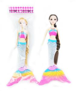 11寸实身3D眼长鞭美人鱼公主 带灯光和音乐功能 包电 - OBL929081