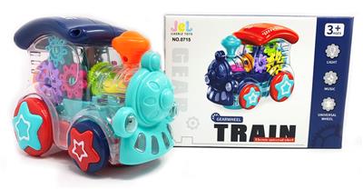 电动万向齿轮火车（深蓝色红色浅蓝色） - OBL929104