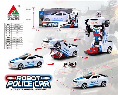 电动变形警车（白色） - OBL929138