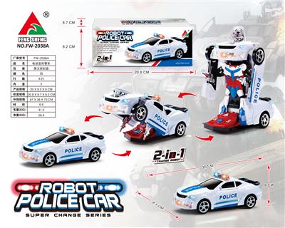 电动变形警车（白色） - OBL929139