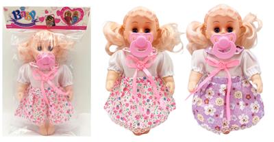 12寸碎花裙女娃奶嘴四声IC - OBL929798