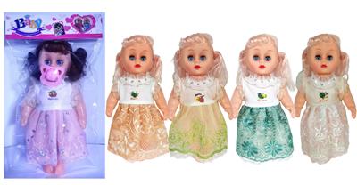 12寸机绣裙女娃奶嘴四声IC - OBL929799