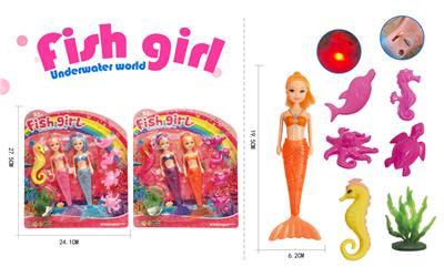 19.5CM小凯丽美人鱼（包电 2粒AG3） - OBL930047