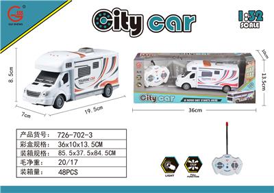 1:32四通灯光遥控仿真主题房车（不包电） - OBL932498