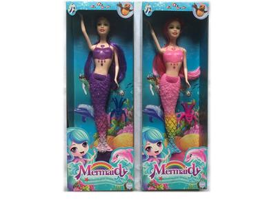 实身11.5寸活手美人鱼芭比 2色混装   带音乐 - OBL932844