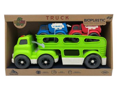 灯光声音-麦秆料滑行拖头运输车（配2只麦秆料滑行车） - OBL933081