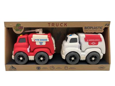 灯光声音-麦秆料滑行车（2只装） - OBL933084