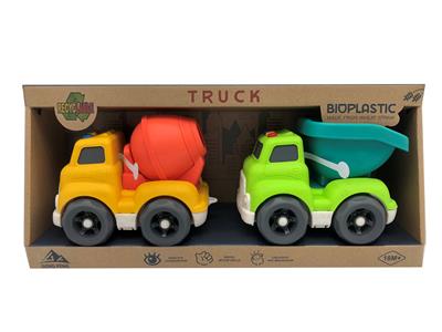 灯光声音-麦秆料滑行车（2只装） - OBL933106