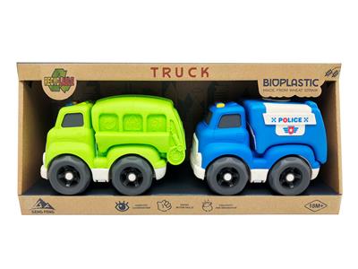 灯光声音-麦秆料滑行车（2只装） - OBL933132