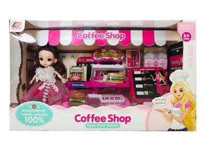 汉堡店套装配娃娃 - OBL935174