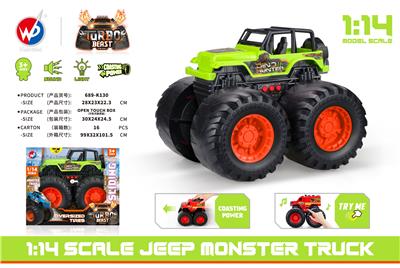 1:14 比例吉普怪物卡车（带灯光音乐） - OBL935510