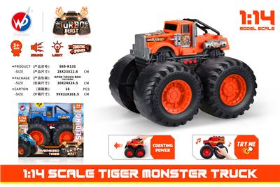 1:14 比例老虎怪物卡车（带灯光音乐） - OBL935511