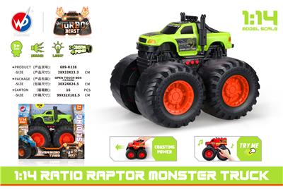 1:14 比例猛禽怪物卡车（带灯光音乐） - OBL935518
