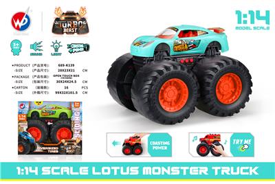 1:14 比例路特斯怪物卡车（带灯光音乐） - OBL935519