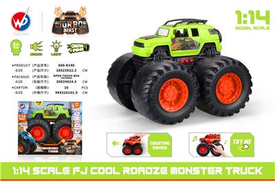 1:14 比例FJ酷路泽怪物卡车（带灯光音乐） - OBL935520