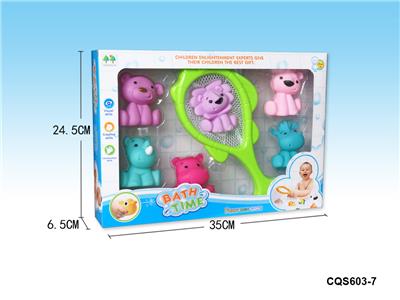 鱼网+6只喷水玩具 - OBL936737