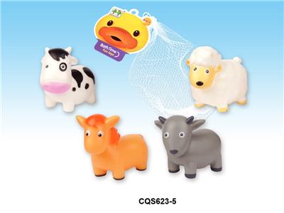 4款搪胶动物(带B响) - OBL936854