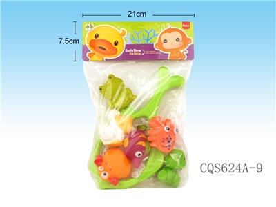 6只喷水玩具+鱼网 - OBL936895