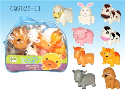 9只搪胶玩具(带B响) - OBL936907