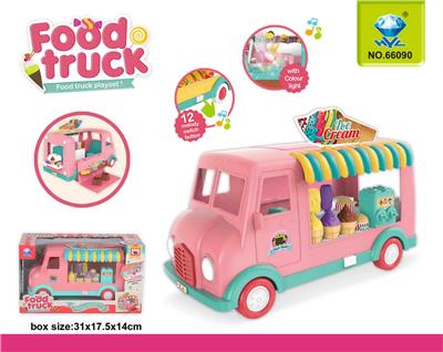 冰淇淋快餐车
（灯光音乐
,3AA无包) - OBL940876