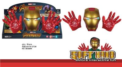 灯光钢铁侠面具手套 - OBL942077