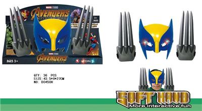 灯光金刚狼面具手套 - OBL942079