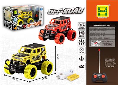 1：43 四通灯光大G移印遥控车（包2AA可充电+USB座） - OBL943038