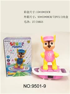 电动摇摆旋转滑板车  站狗狗 带灯光音乐 - OBL943683