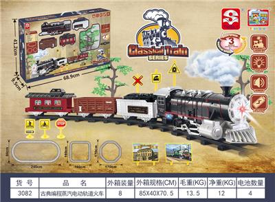 古典编程蒸汽电动轨道火车 - OBL945391