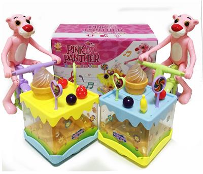 粉红豹雪糕车  音乐/灯光/万向（英文盒） - OBL945856