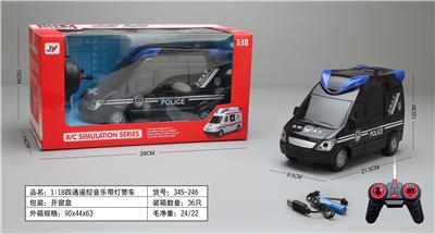 1:18四通遥控音乐警车(不包电） - OBL946061