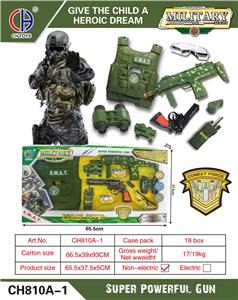 军事套装（小冲锋枪，灯光，声音，振动） - OBL946446