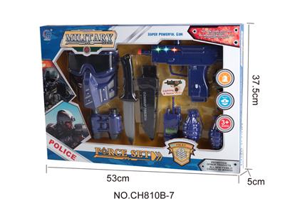 警察套装（小冲锋枪，灯光，声音） - OBL946461