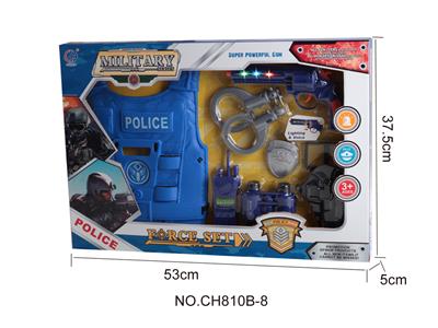 警察套装（左轮手枪，灯光，声音） - OBL946462