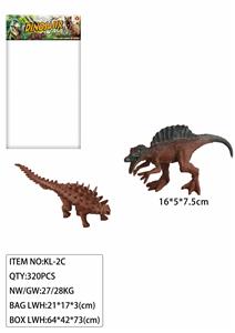 恐龙套装（2只装）6.5寸有点目 - OBL947051