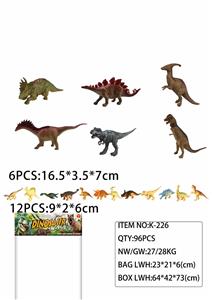 恐龙套装（6大+12中只）6.5寸和3.6寸 - OBL947137