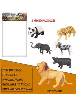 两款混装动物套装（3只装）6寸有点目 - OBL947158