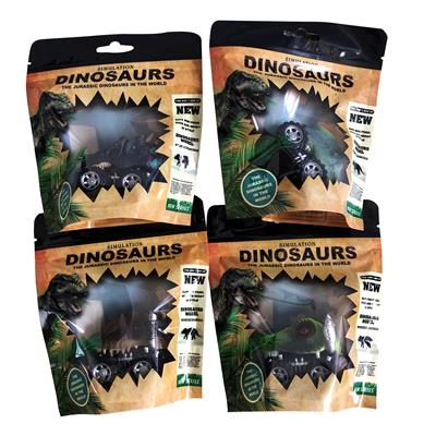 PVC环保回力恐龙车（4款混装） - OBL947318