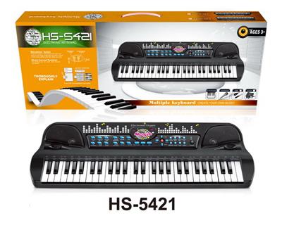 54键多功能黑色电子琴带麦克风+USB连接线 - OBL948930